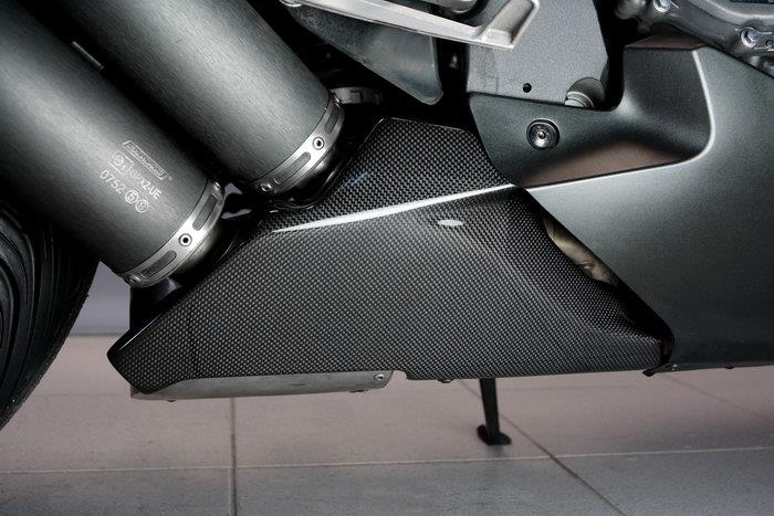 Bodis Abdeckung Carbon Verkleidung f. Kat / Sammler Hitzeschild Honda CBR 1000 RR Bj. 08-11 von Bodis