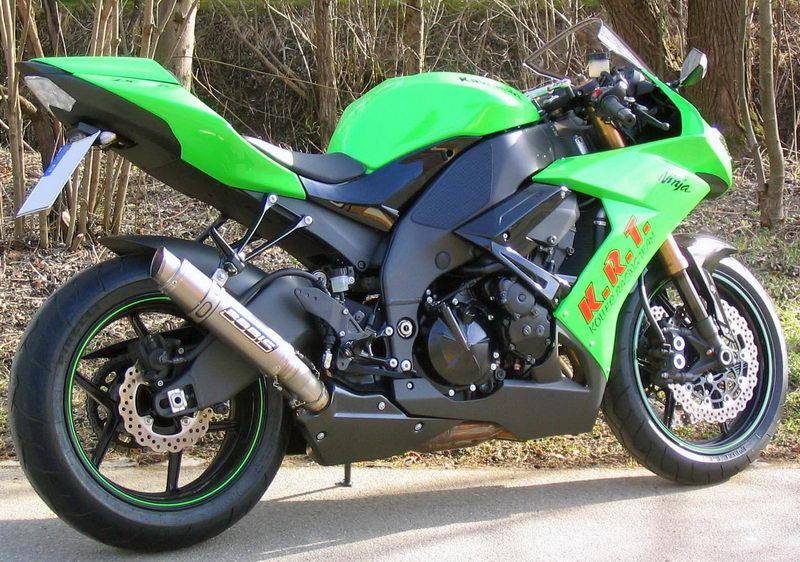 Sport Auspuff Bodis GP1 Full-TITAN Kawasaki ZX-10R Ninja Bj. 2008-2010 eintragungsfrei +ABE von Bodis