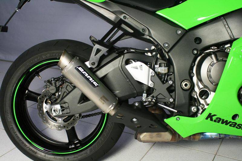 Sport Auspuff Bodis GPC-1 Full Titan 250mm Kawasaki ZX-10 R Bj. 2011-2015 eintragungsfrei +ABE von Bodis