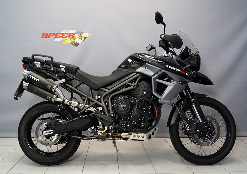 Sport Auspuff Bodis GPX2-S Edelstahl Black Triumph Tiger 800 Bj. 2015-2016 mit ABE von Bodis