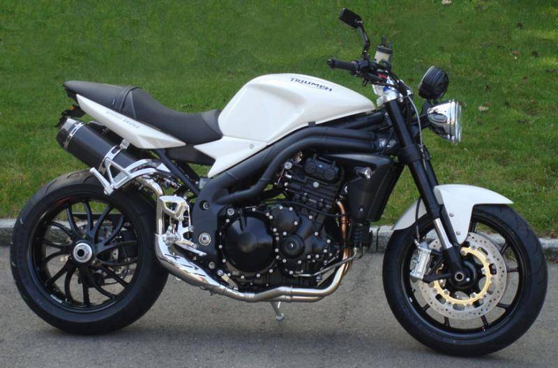 Sport Auspuff Bodis Oval-Tec Edelstahl Black Triumph Speed Triple Bj. 2005-2010 mit ABE von Bodis