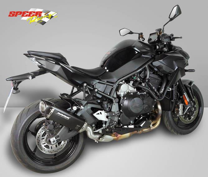 Sport Auspuff Bodis V4-M-CA Black für Kawasaki Z H2 1000 Bj. 2020-2021 Typ: ZRT00K eintragungsfrei von Bodis