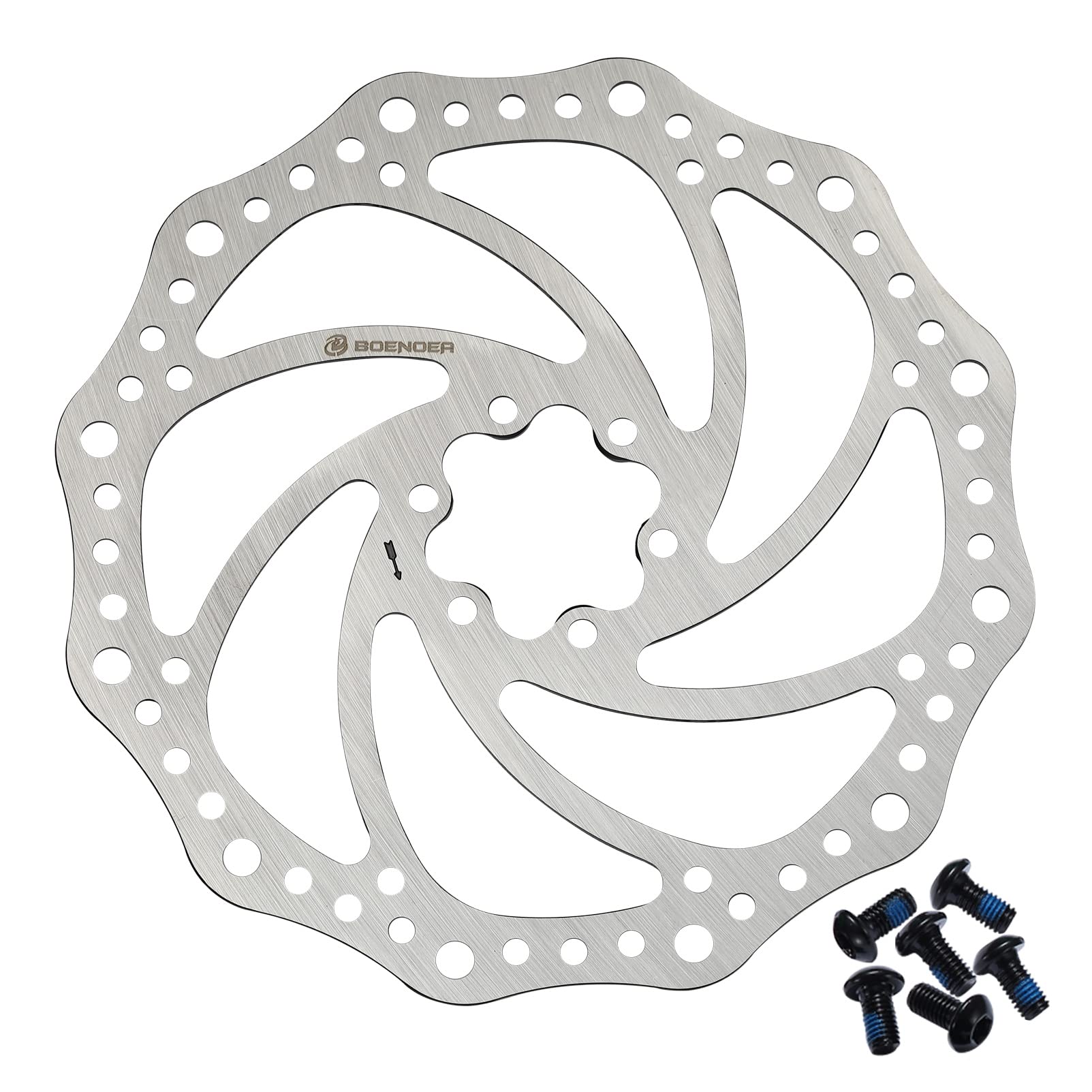 Boenoea Fahrrad bremsscheibe 140/160/180/203mm Fahrrad Scheibenbremsscheibe mit 6 Schrauben für die meisten Fahrrad von Boenoea