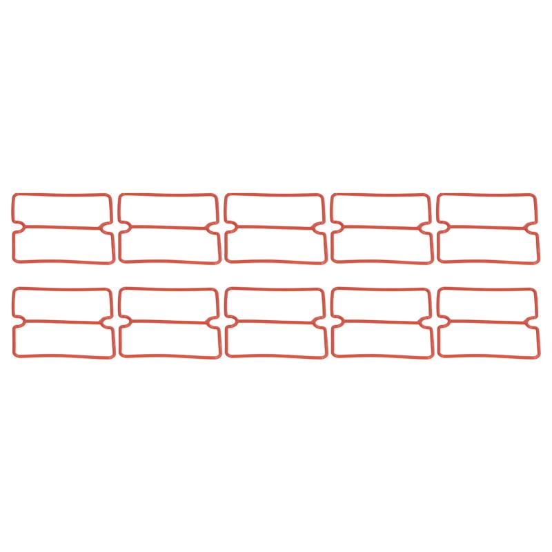 10 Stück stabile Gummidichtungsringe, rechteckig, hitzebeständig, glattes Öl frei für Ventilplatte, Verbindungszylinderabdeckung (550W) von Bognajin