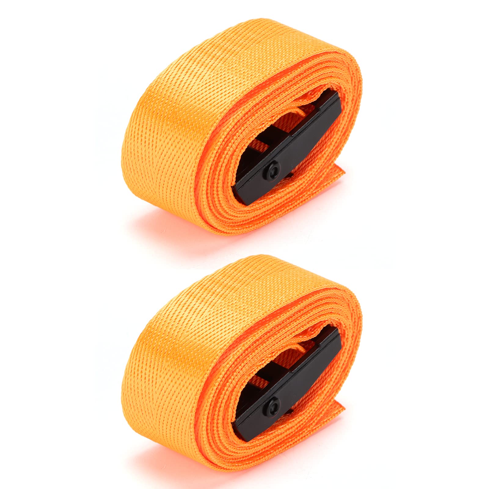 2 Stück robuste Zurrgurte, 25 mm orangefarbene Nylon-Zurrgurte mit Schnallen aus Zinklegierung, hohe Festigkeit zur Sicherung (1m / 3.3ft) von Bognajin