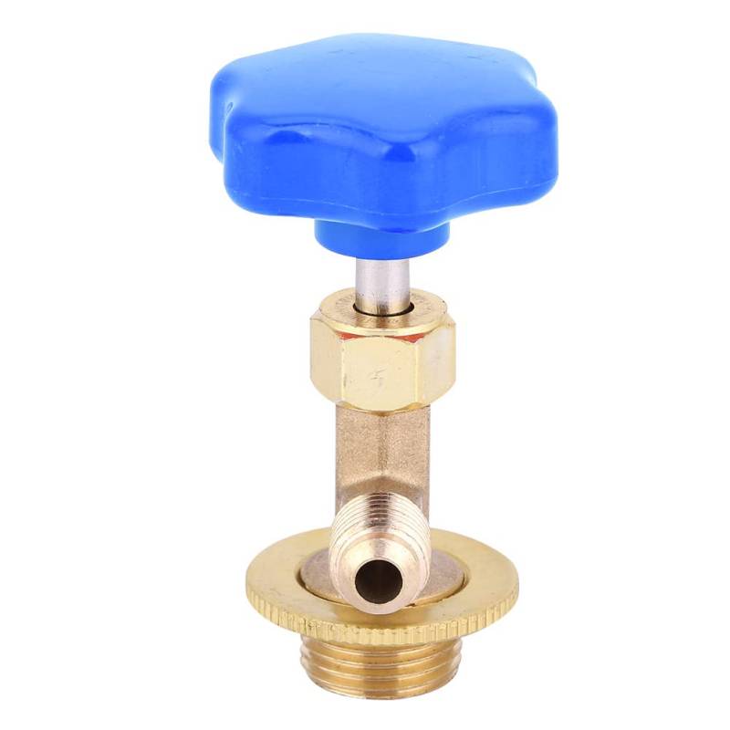 Bognajin Refrigerant Bottle Opener with Brass Dispensing Valve, 1/4 SAE Interface for Air Conditioning, Compatible with R134/R22, Sturdy and Resistant (R22) von Bognajin