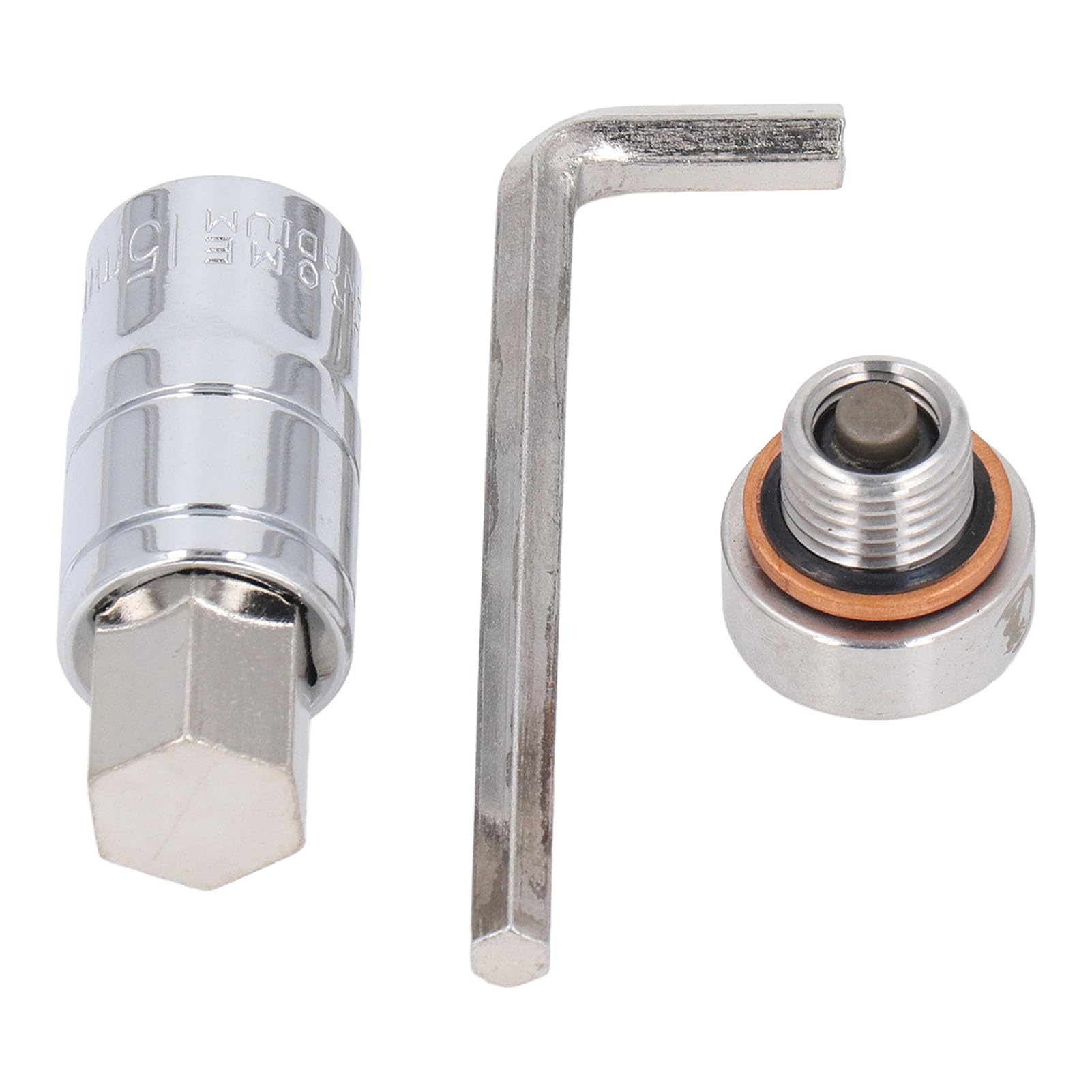 Oil Pan Drain Plug Kit, Stainless Steel M14x1.5 Screw, Extension Bit and Wrench, for Self Tapping Oil Drainage and Thread Repair, Convenient and Efficient Solution for Oil Pan Mai von Bognajin