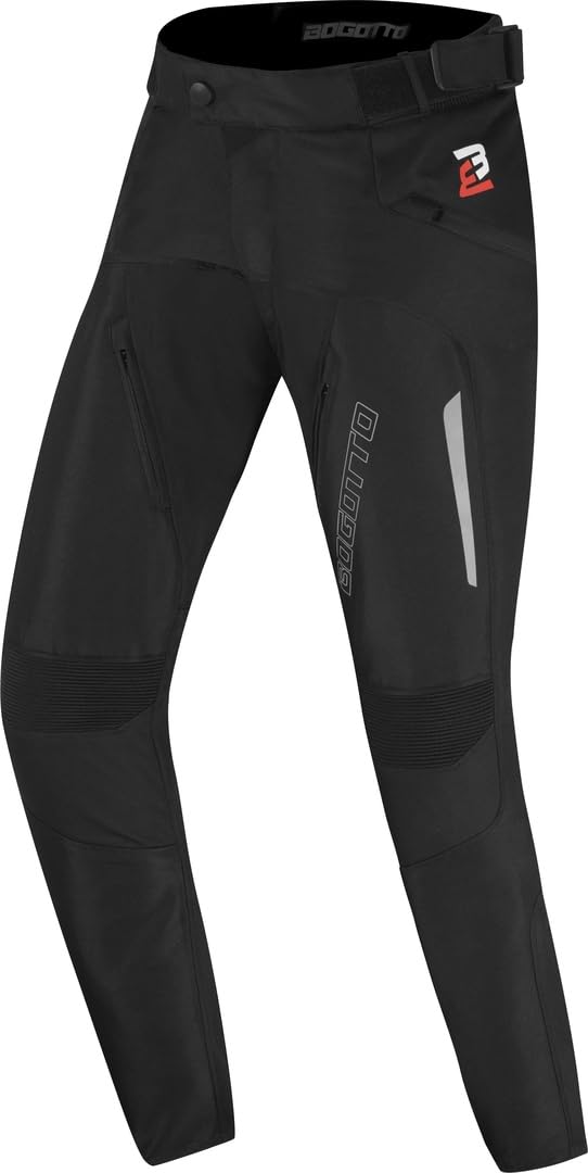 Bogotto Aveno 3in1 wasserdichte Damen Motorrad Textilhose, schwarz, Long M von Bogotto