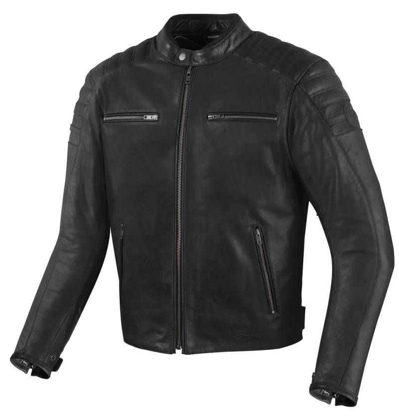 Bogotto B-Nimble Motorrad Lederjacke, schwarz, 50 von Bogotto