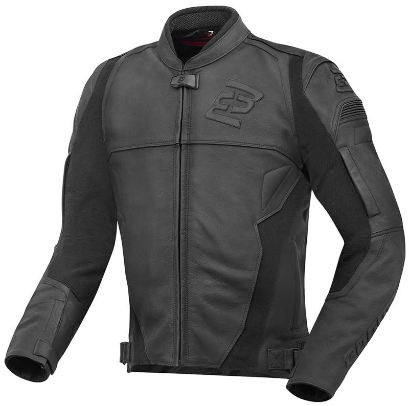 Bogotto Black-X Motorrad Lederjacke, schwarz, 2XL von Bogotto