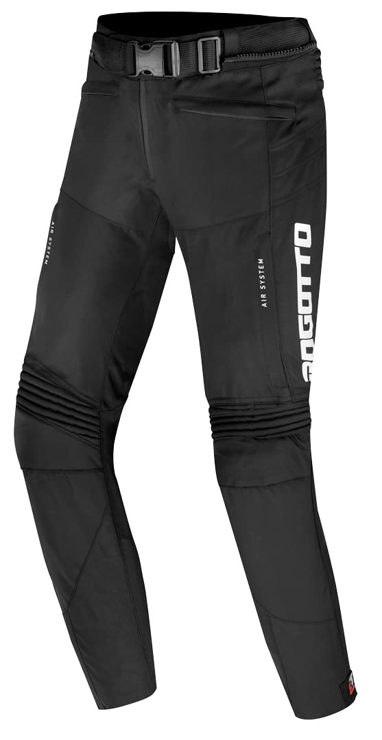 Bogotto Boomerang wasserdichte Motorrad Textilhose, schwarz, L von Bogotto