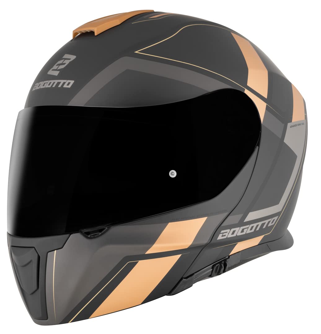 Bogotto FF403 Murata Klapphelm, Bronze/schwarz/grau, XL (61/62) von Bogotto