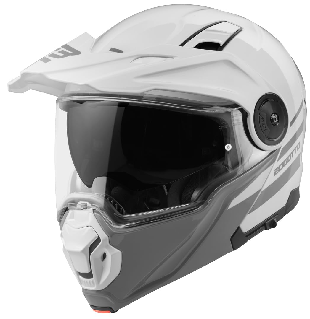 Bogotto FG-102 Fiberglas Klapphelm, weiß, M von Bogotto