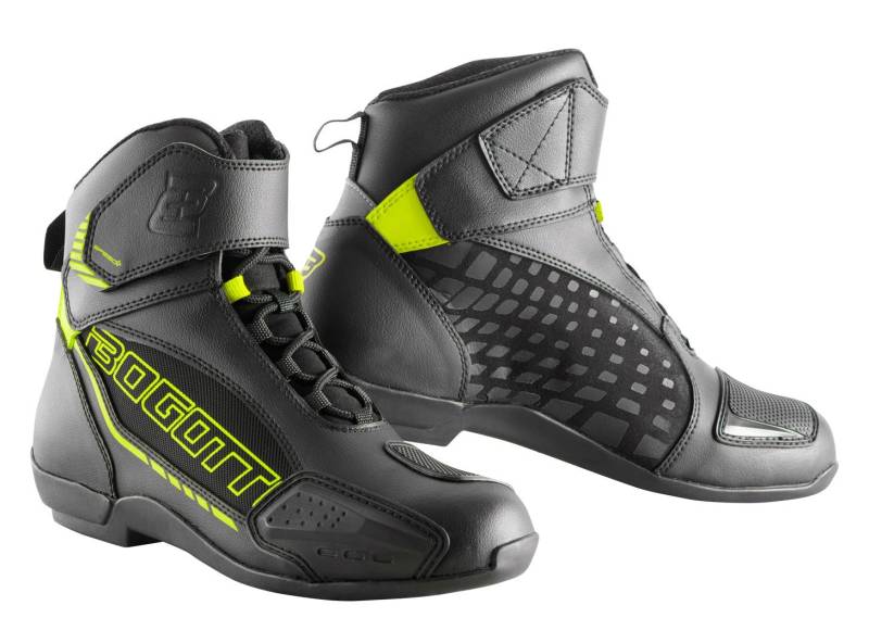 Bogotto GPX Motorradschuhe, schwarz/neon-gelb, 41 von Bogotto