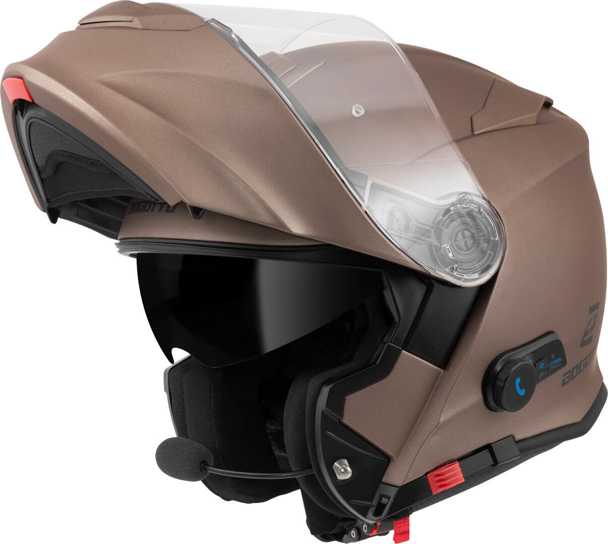 Bogotto H271 BT Bluetooth Klapphelm, braun matt, L von Bogotto