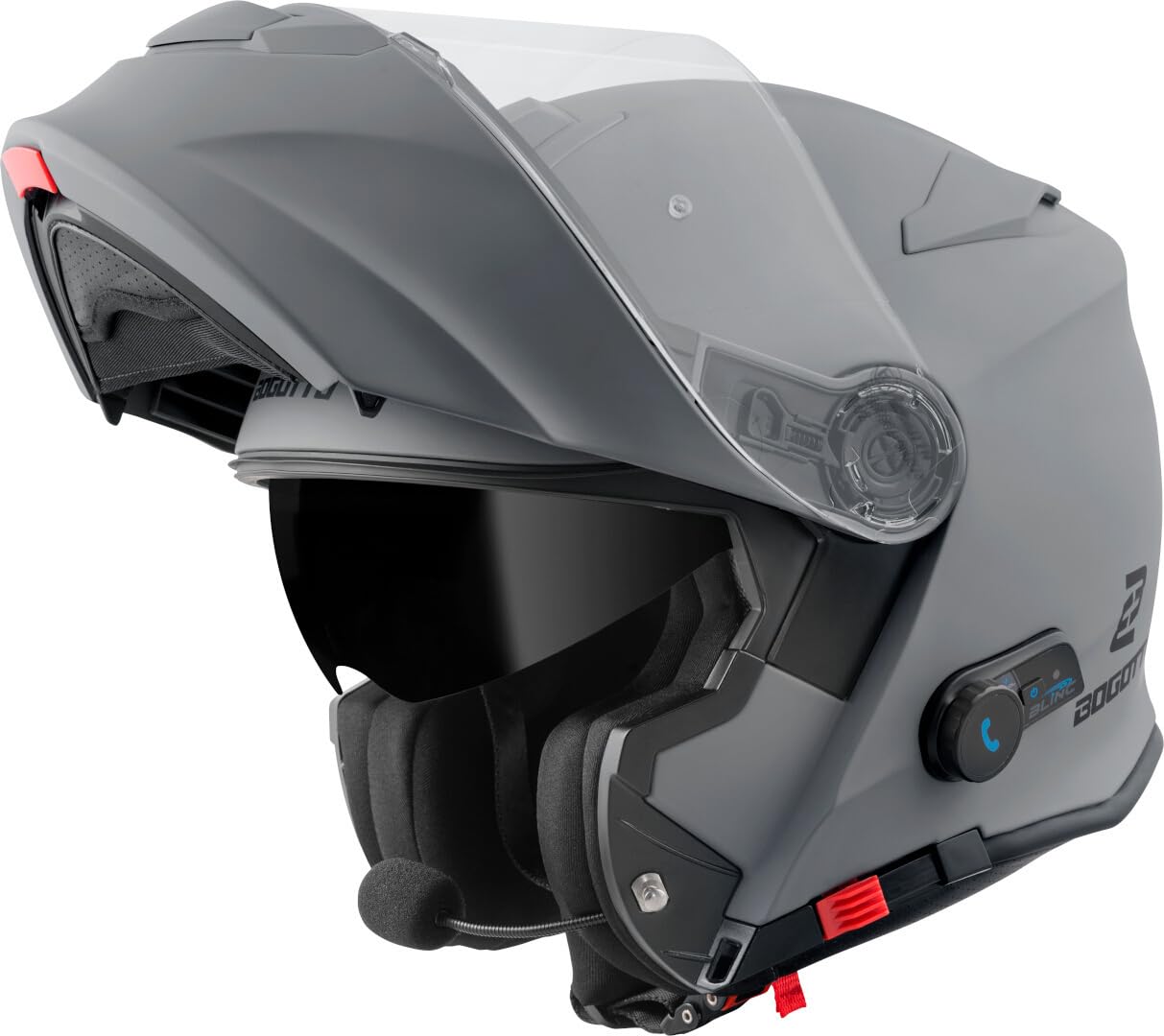 Bogotto H271 BT Bluetooth Klapphelm, grau matt, L von Bogotto