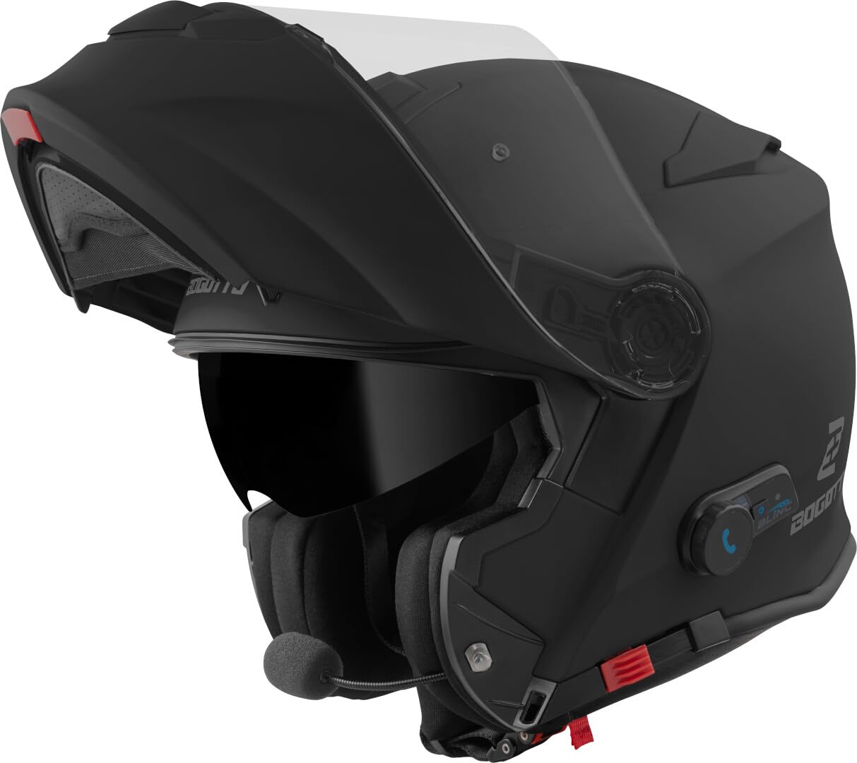 Bogotto H271 BT Bluetooth Klapphelm, schwarz/matt, L von Bogotto