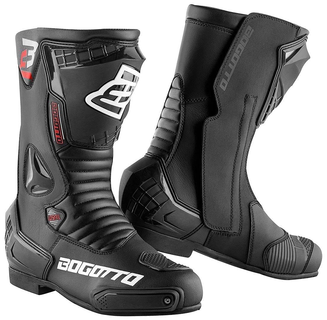 Bogotto Losail Motorradstiefel, schwarz, 45 von Bogotto