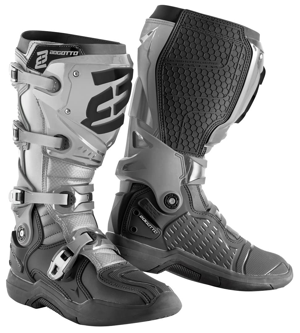 Bogotto MX-7 G Motocross Stiefel, grau/schwarz, 43 von Bogotto