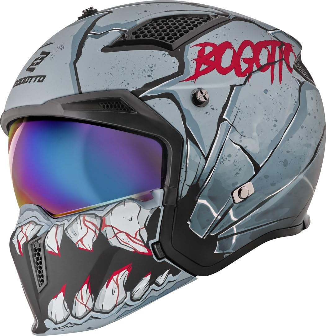 Bogotto Radic Onix 22.06 Helm, grau/schwarz, XL von Bogotto