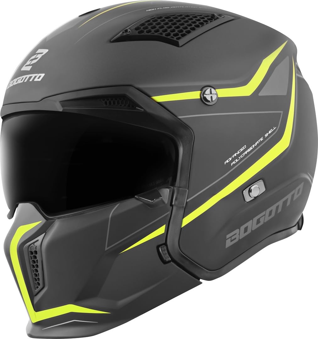 Bogotto Radic WN-ST 22.06 Helm, gelb/schwarz, L von Bogotto