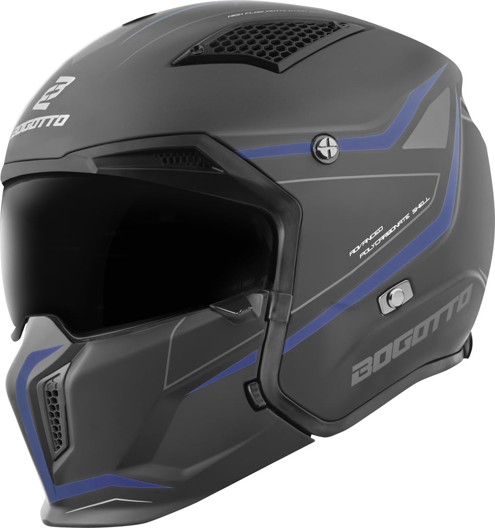 Bogotto Radic WN-ST 22.06 Helm, blau/schwarz, L von Bogotto