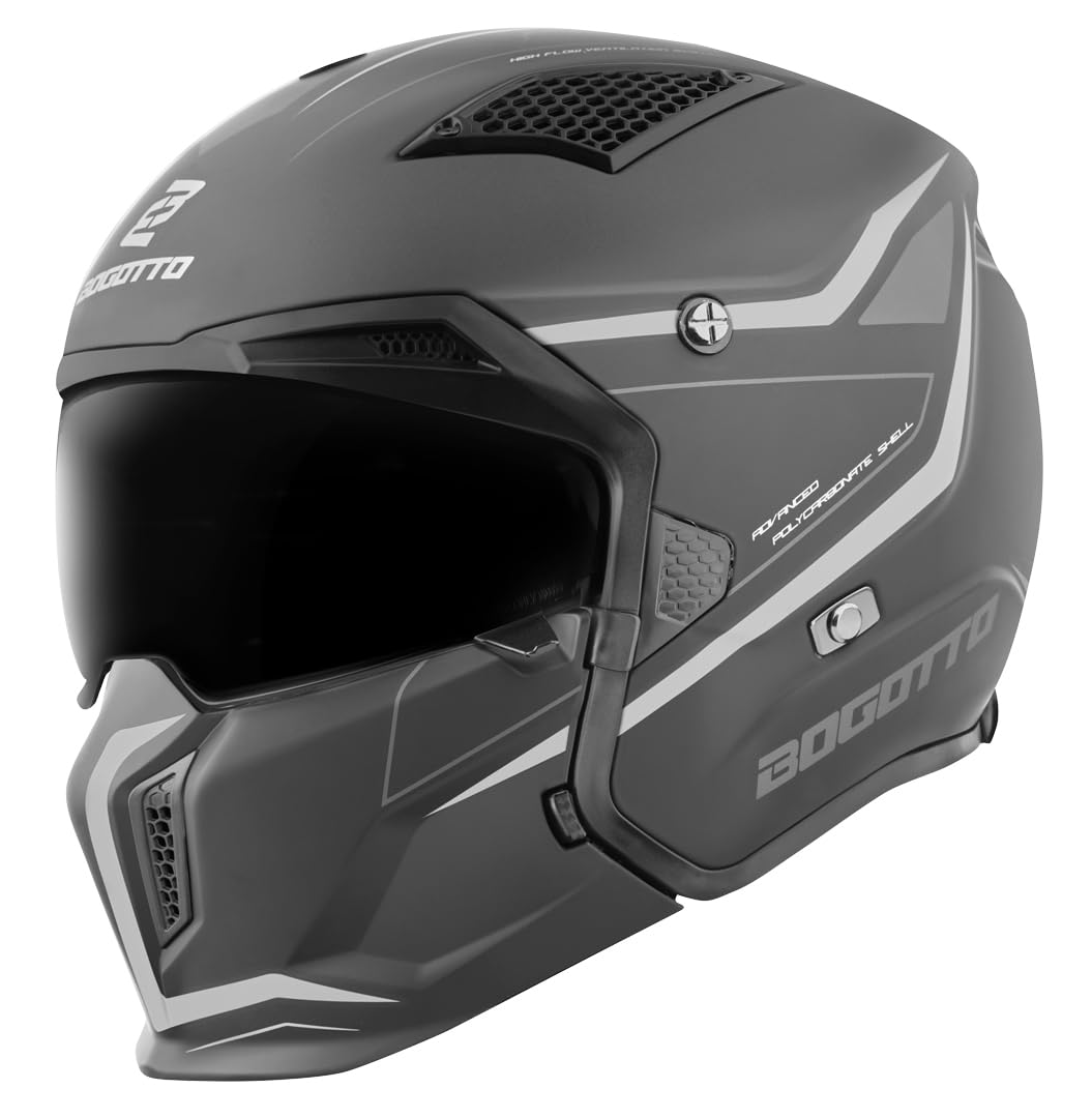 Bogotto Radic WN-ST Helm, grau/schwarz, S von Bogotto