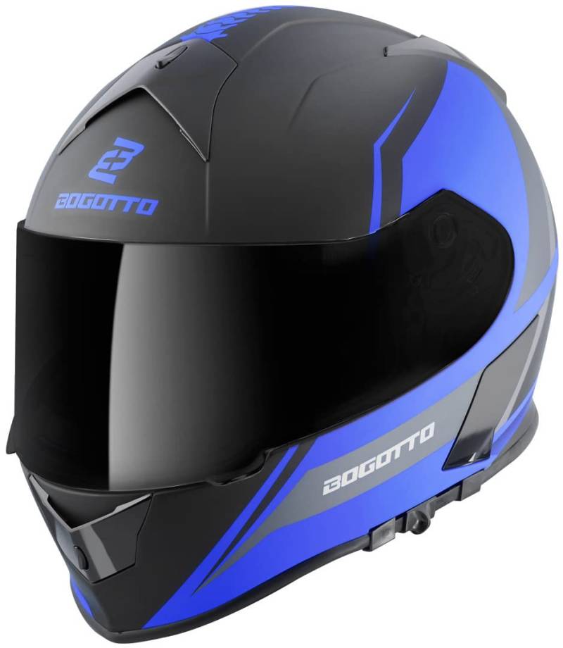 Bogotto V126 G-Evo Helm, schwarz/blau, XL von Bogotto