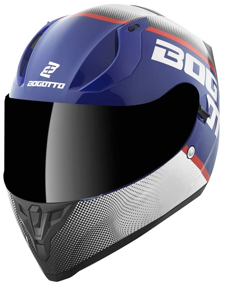 Bogotto V128 BG-X Helm, blau/weiß, L von Bogotto