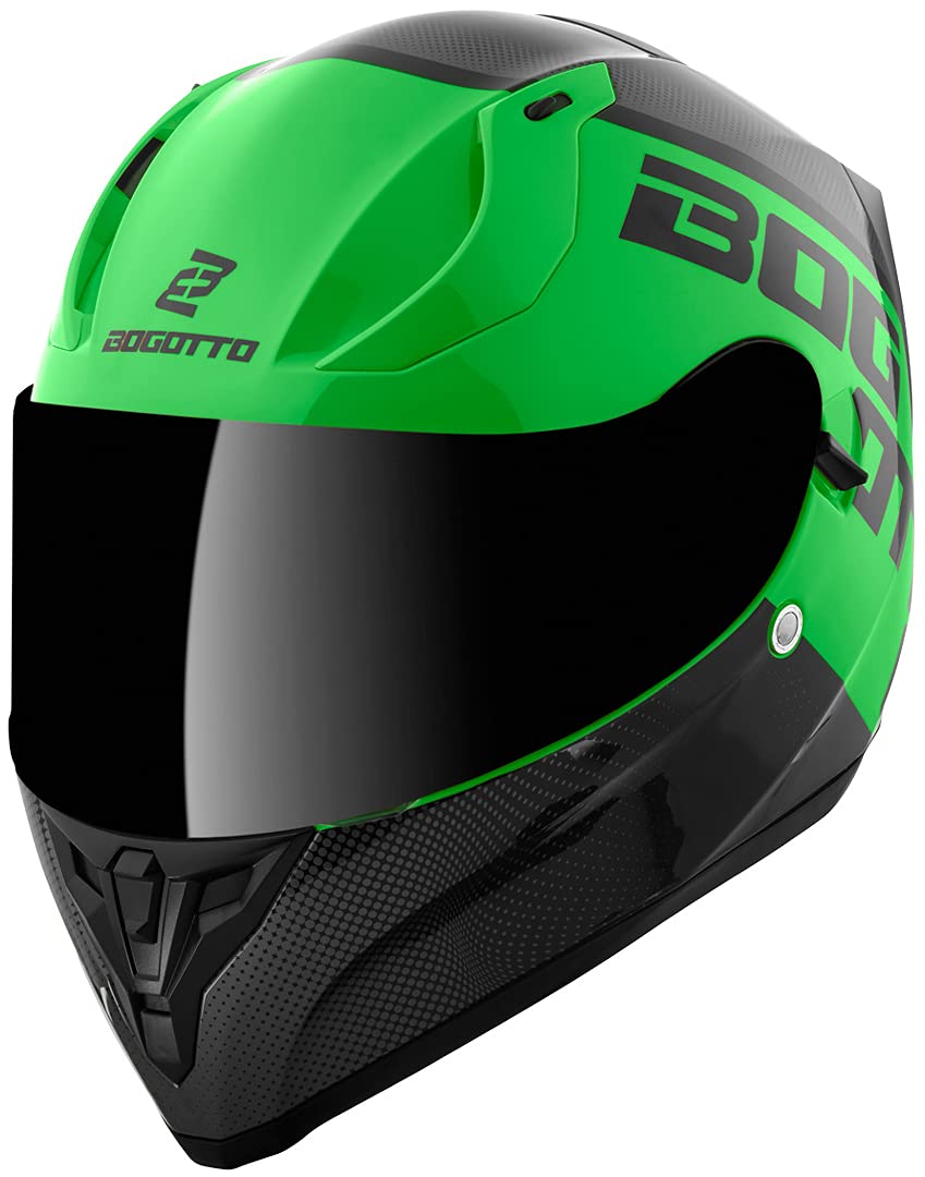 Bogotto V128 BG-X Helm, schwarz/grün, XL von Bogotto