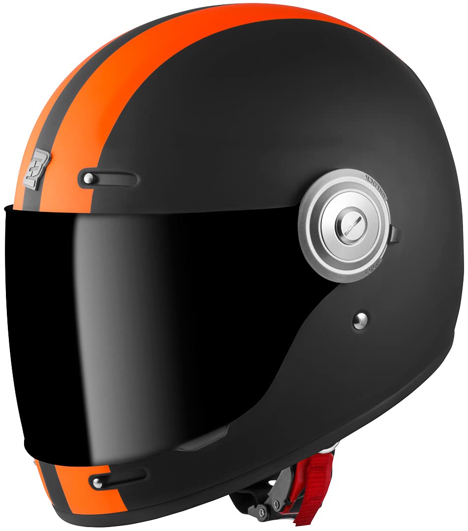 Bogotto V135 D-R2 Helm, schwarz matt/orange, XL von Bogotto