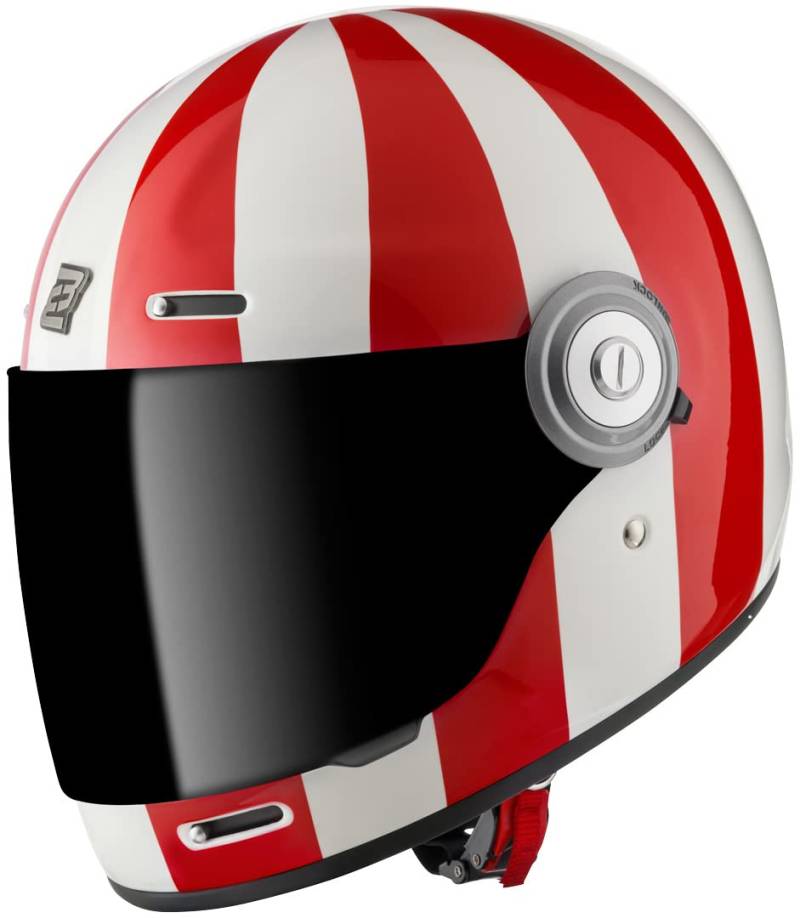 Bogotto V135 T-R3 Helm, rot/weiß, L von Bogotto