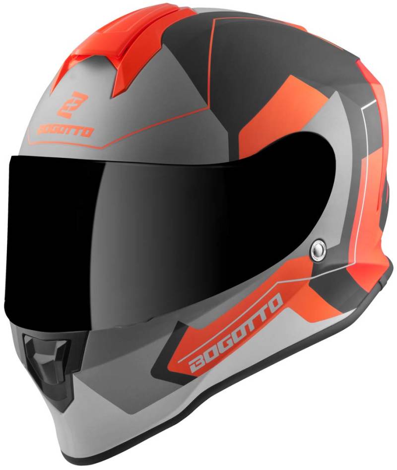 Bogotto V151 Sacro Helm, schwarz matt/orange, XL von Bogotto