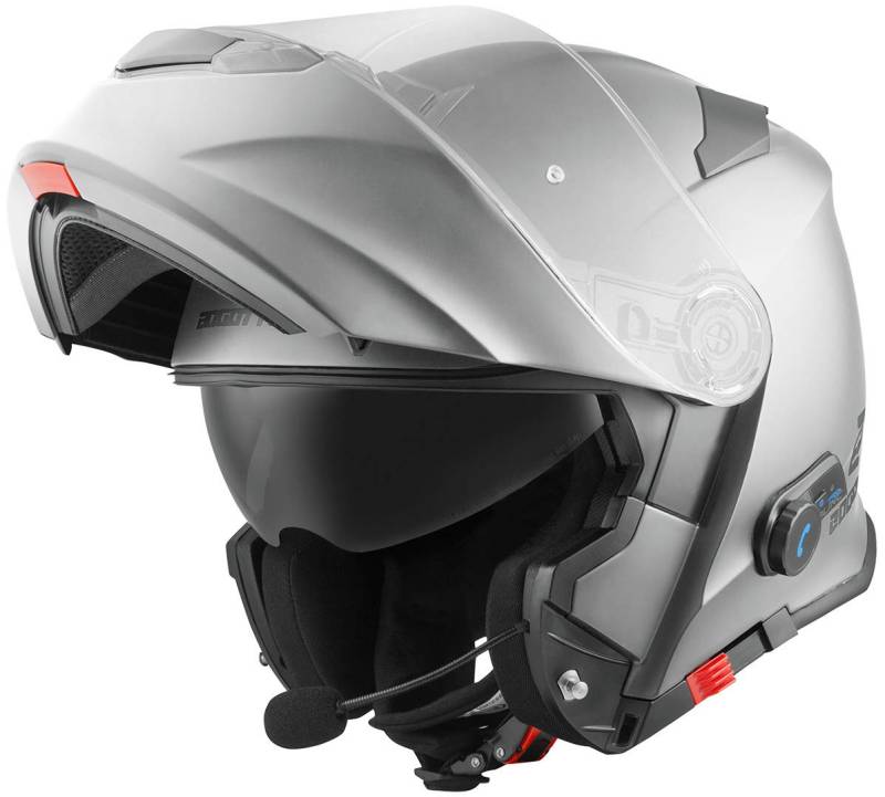 Bogotto V271 BT Bluetooth Klapphelm, Silber, XS von Bogotto