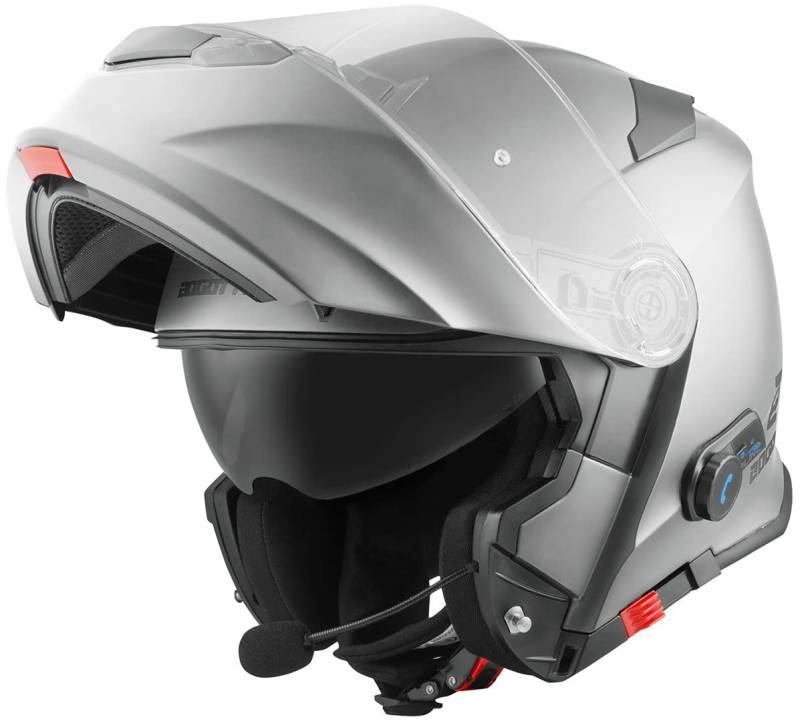 Bogotto V271 BT Bluetooth Klapphelm, silber, S von Bogotto