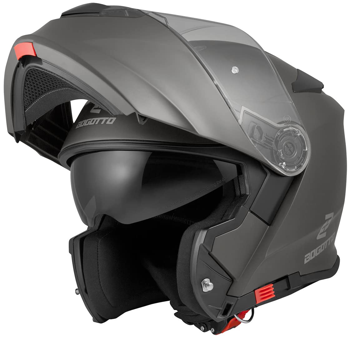 Bogotto V271 Motorrad Klapphelm, anthrazit matt, XS von Bogotto