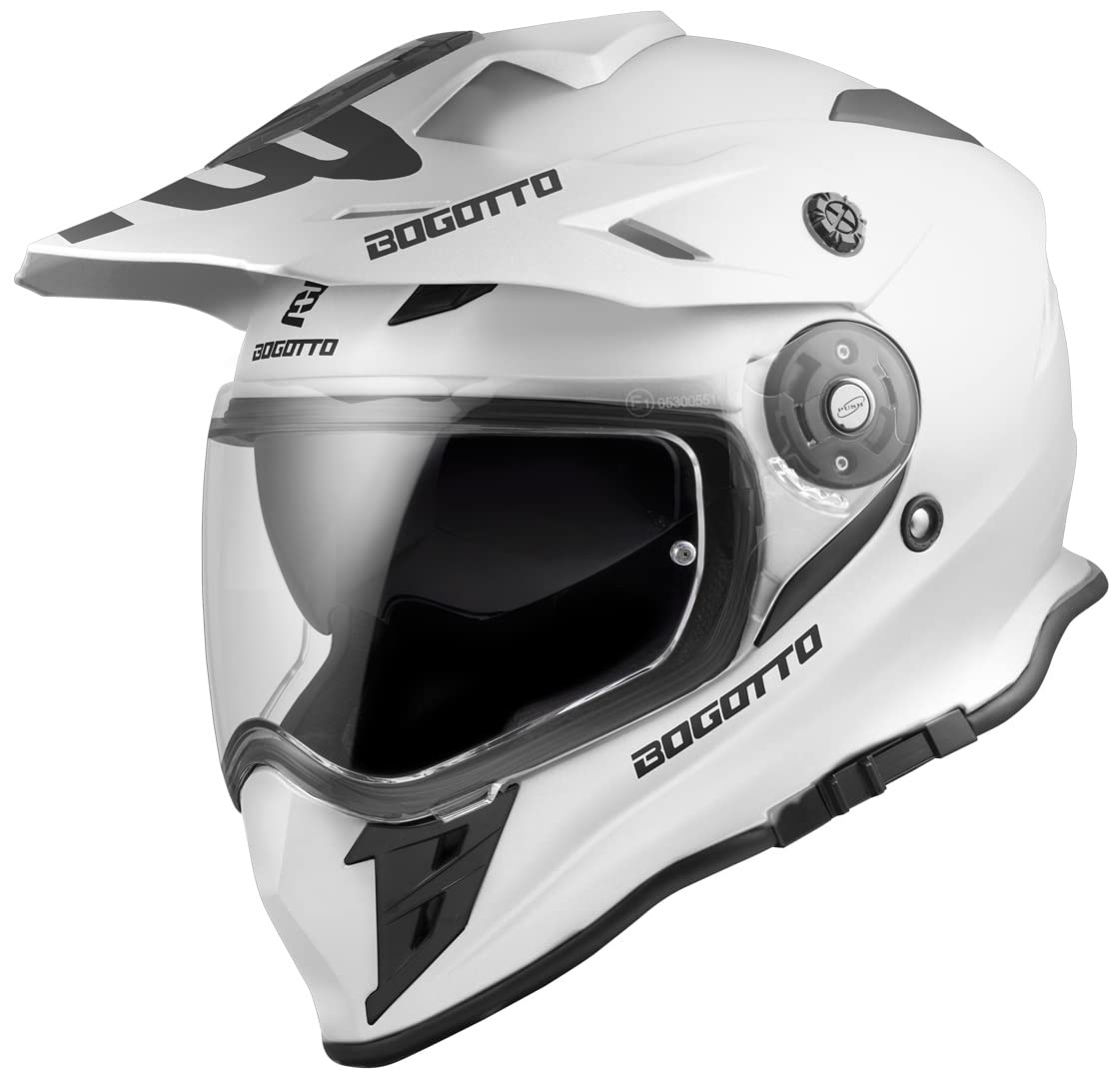 Bogotto V331 Enduro Helm, weiß, XL von Bogotto