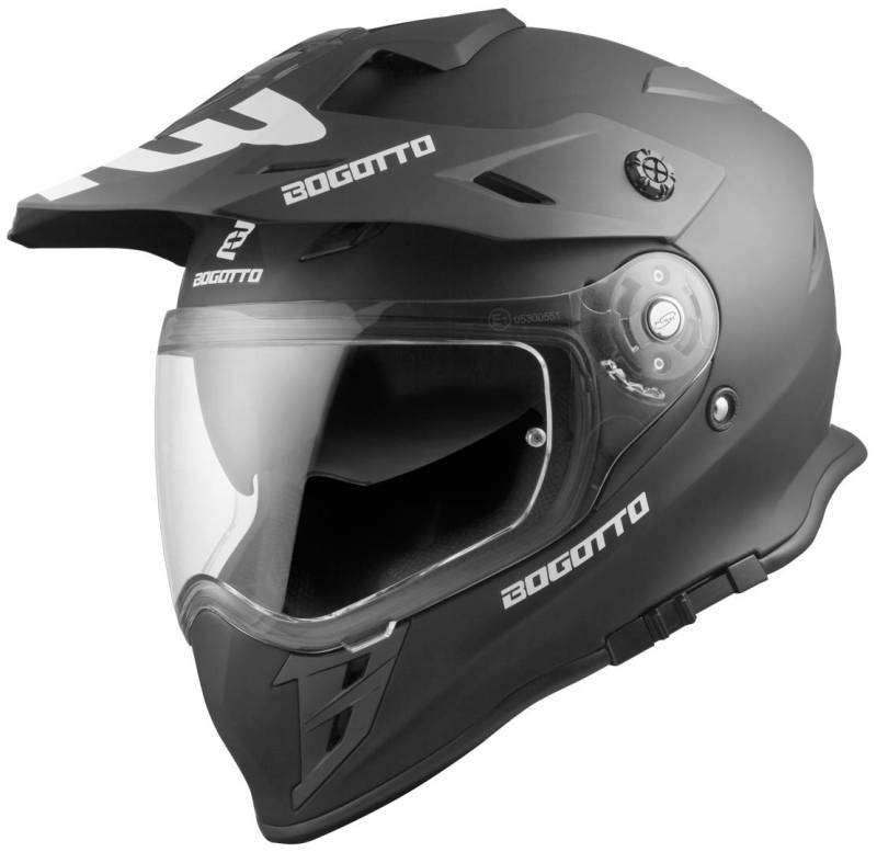 Bogotto V331 Enduro Helm, schwarz matt, XS von Bogotto