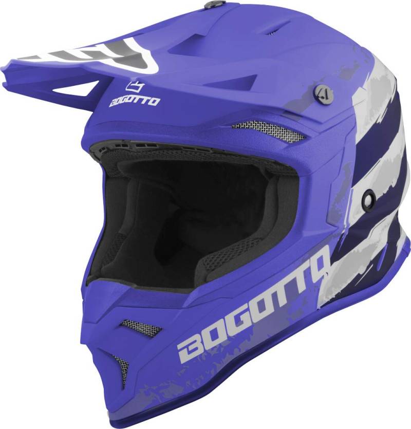 Bogotto V337 Wild-Ride Crosshelm, blau/schwarz/weiß, M von Bogotto