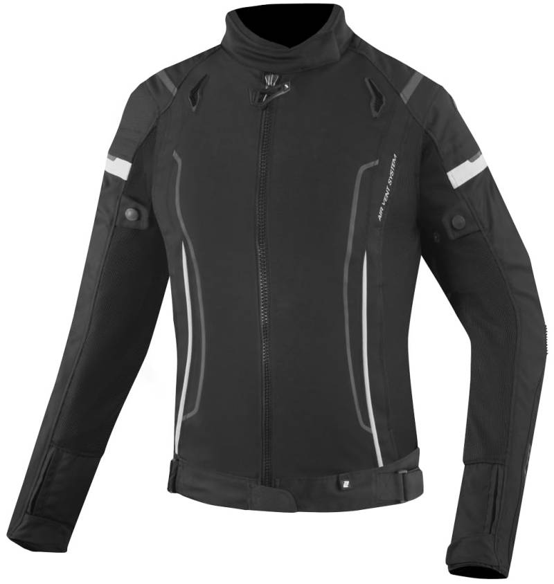 Bogotto Vysio wasserdichte 3in1 Damen Motorrad Textiljacke, schwarz/weiß, 2XL von Bogotto