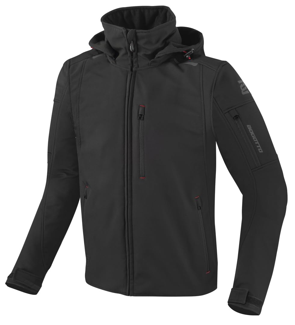 Bogotto Win-D Motorrad Textiljacke, schwarz, 3XL von Bogotto