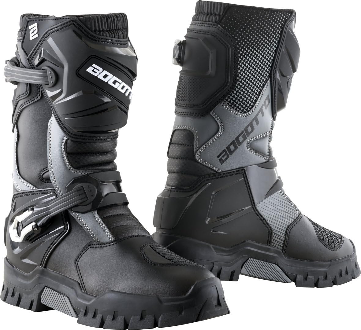 Bogotto Xeton wasserdichte Adventure Stiefel, schwarz/grau, 44 von Bogotto