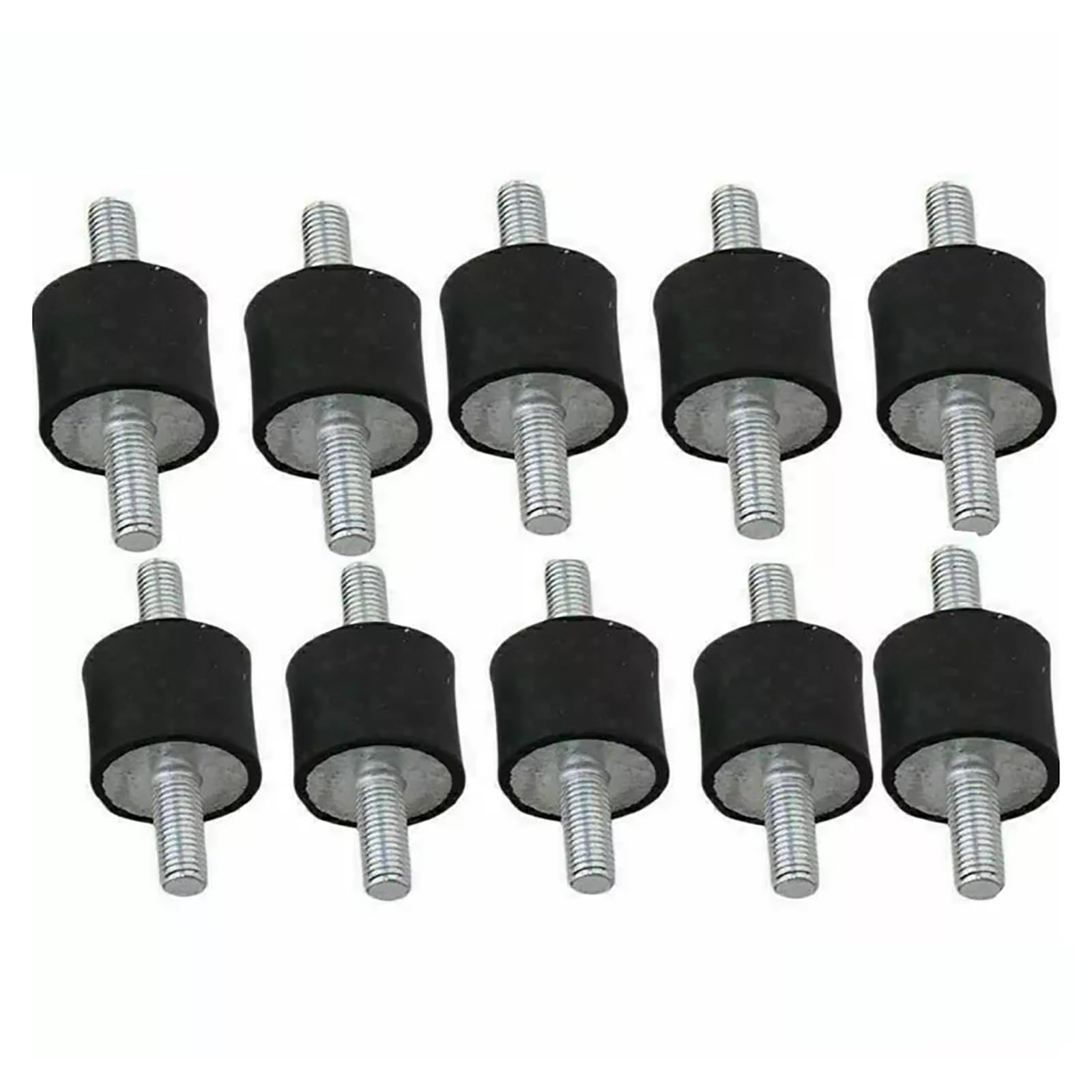 Bohaner 10 Stück Schwingungsdämpfer Silentblock Gummi-Metallpuffer Stoßdämpfer Silentblock Gummidämpfer Gummimetallpuffer Halterungen Anti Vibration Stoßdämpfung für Auto Boot Spulen (M5 15x15mm) von Bohaner