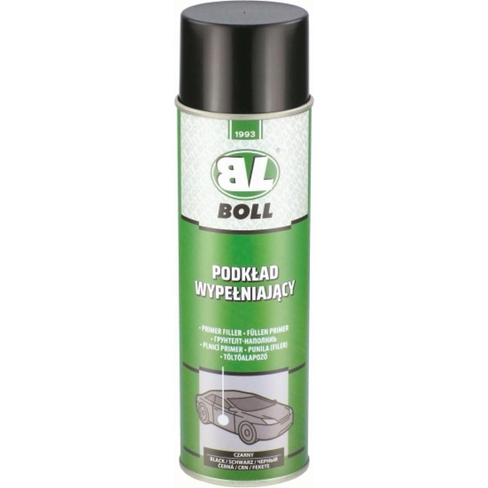 Boll 500ml Acryl Grundierung SCHWARZ Spray Haftgrund Füller 001053 von Boll