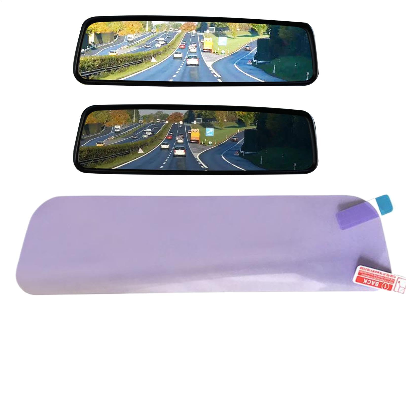 Anti Glare Rückspiegel Folie Auto Rückspiegel Folie Anti-Glare Folie Aufkleber Sicheres Fahren Schutzfolie für Auto LKW von Bollisate