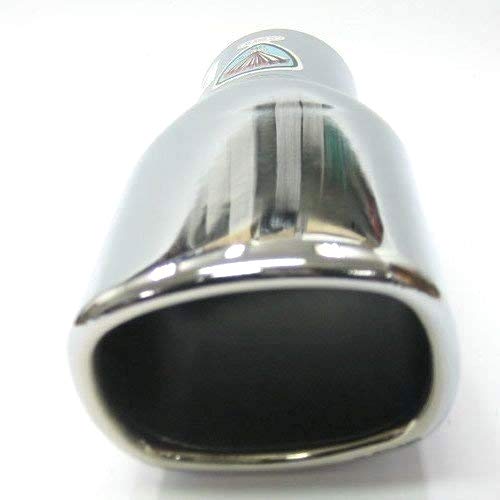 Auspuffblende Oval Endrohr Edelstahl Auto Endrohrblenden Auspuffendrohr Auspuffrohr Tuning Universell Schalldampf Blende Sport Oval Chrom Auspuffspitzen 43-57 mm von Boloromo