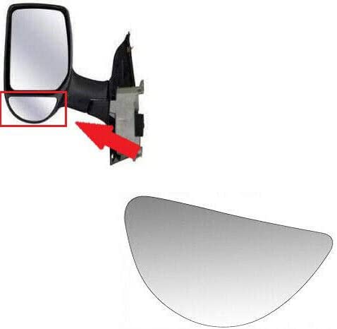 Spiegelglas Spiegel Glas Unterteil Rechts Beifahrerseite Seitenspiegel Aussenspiegel Kompatibel Mit Ford Transit 2000-2013 von Boloromo