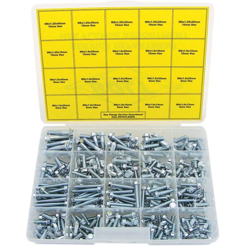 BOLT SVCFLANGE Mutter- und Bolzen-Sortiment-Sets. von Bolt Motorcycle Hardware