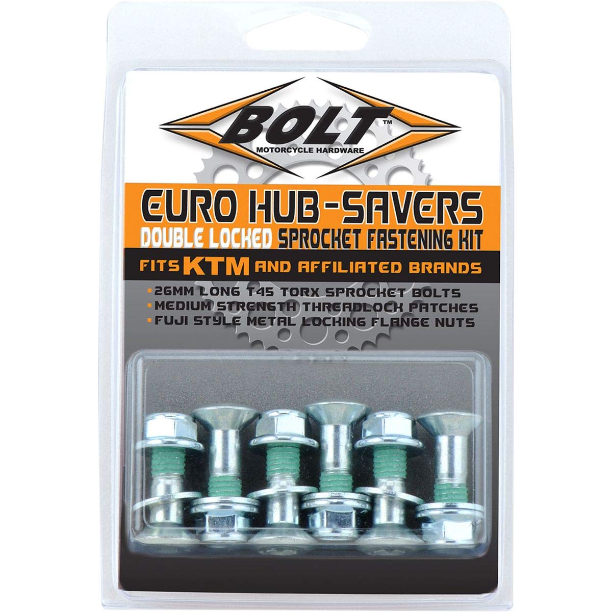 Bolt MC Hardware 2008-HS.EU Radschoner, Euro-Stil, 6 Stück von Bolt Motorcycle Hardware