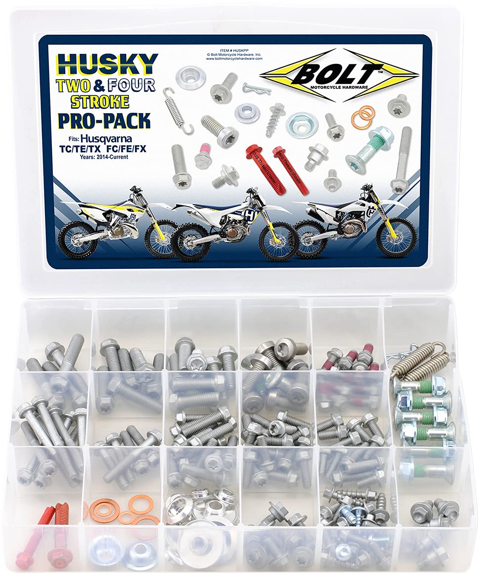 Bolt Mc Hardware HUSKPP Husqvarna Pro Pack Befestigungsset, Metallic, Passform spezifisch von Bolt Motorcycle Hardware